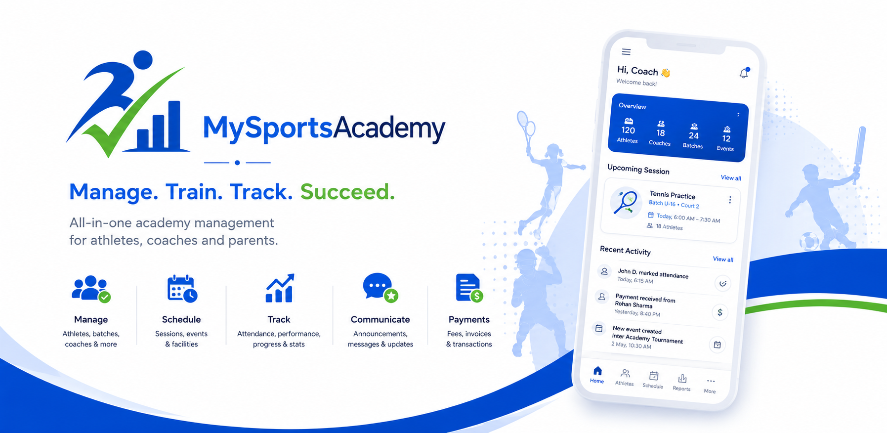 My Sports Academy feature graphic